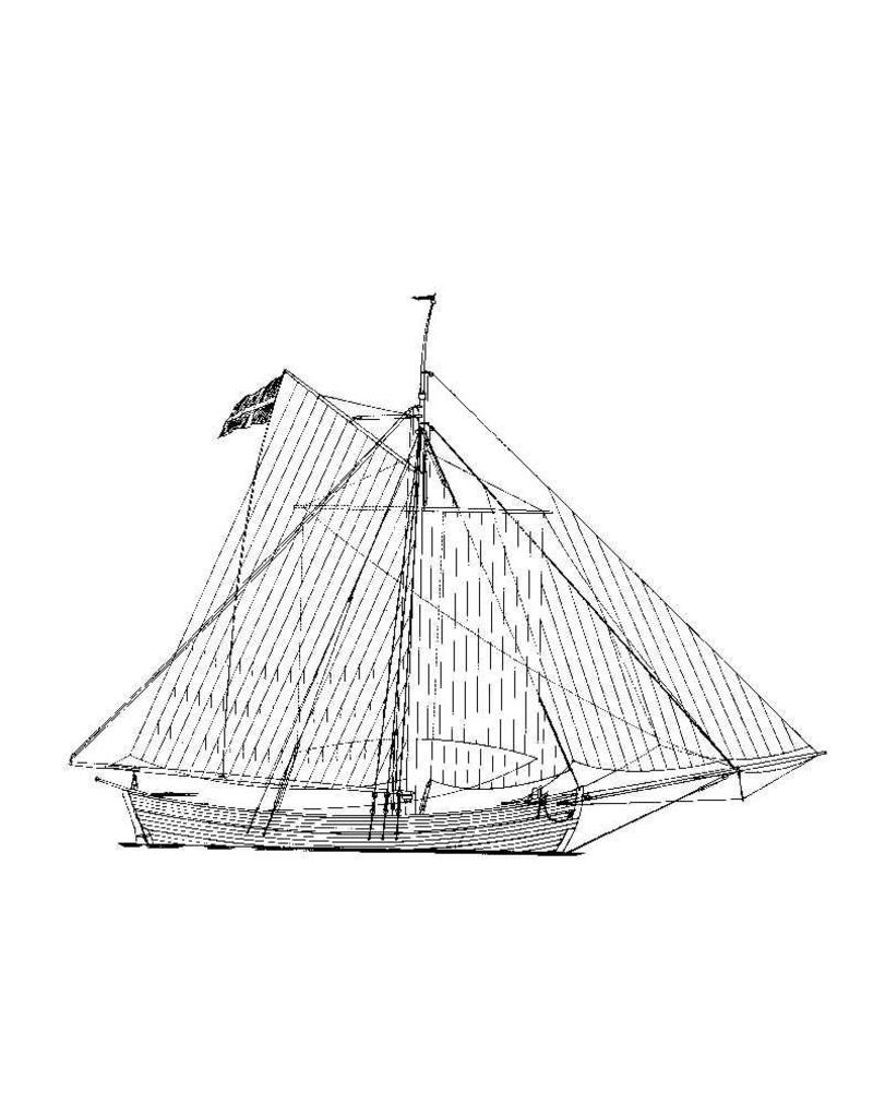MBT Danish merchant yacht (19th century) - Construction drawing Scale 1 : 50 (10.02.002)