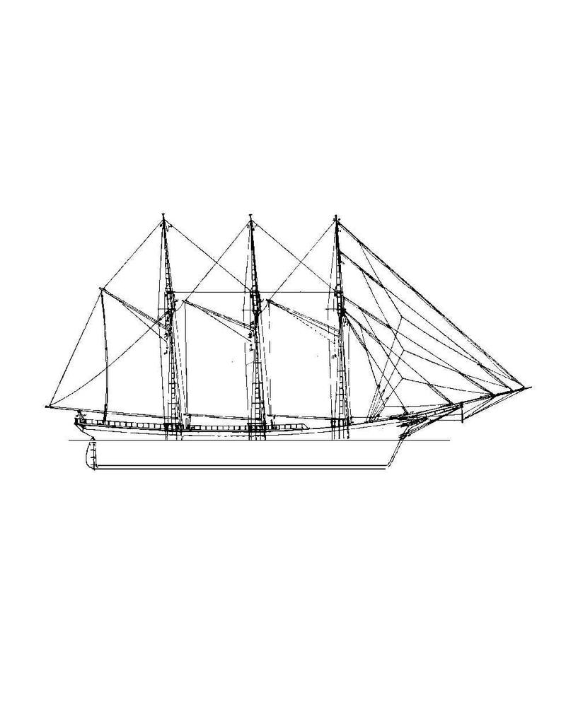 MBT 10.02.009 Amerikaanse kustschoener "Marion F. Spraque" (1889)