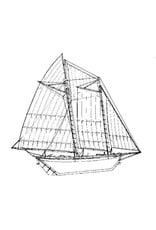 MBT Eastport pinky (19th century) - Construction Drawing Scale 1 : 40 (10.03.008)