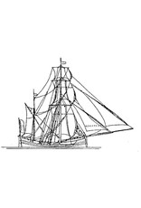 MBT Fishing Hooker (18th century) - Construction Drawing Scale 1 : 71 (10.03.010)