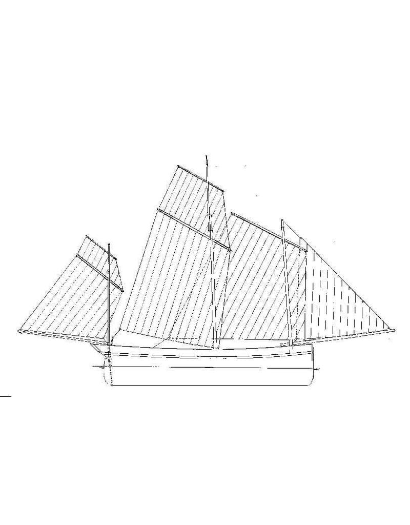 MBT Three-masted logger - Building Plan Scale 1 : 44 (10.03.030)