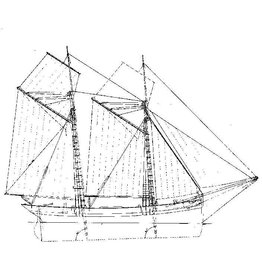 NVM 10.03.032 two-masted sloop
