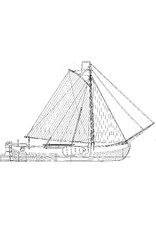 MBT Hasselt barge (19th century) – Construction drawing, scale 1:75 (10.05.009)