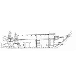 MBT Snikschuit for persons (Trekboat) (early 18th century) - Construction Drawing Scale 1 : 20 (10.05.017)