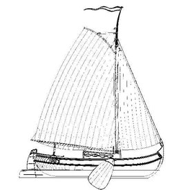 MBT Lake 'boeier' pavilion yacht "De Waakzaamheid" (1832) - Construction Drawing Scale 1 : 30 (10.06.007)