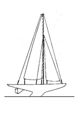 MBT Racing sailing yacht "Jubilé" - Belgian National Class (mid-20th century) - Construction Drawing Scale 1 : 20 (10.08.002)