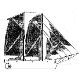 MBT Tweemast schoener "Freelance" - Bouwtekening Schaal 1 : N/A (10.08.019)
