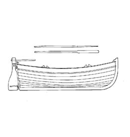 MBT 4-oared bunboat - Construction Drawing Scale 1 : 20 (10.09.011)