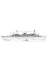 MBT Passenger ship SS "Rotterdam" (1956) - HAL - Construction drawing Scale 1:250 (10.10.008)