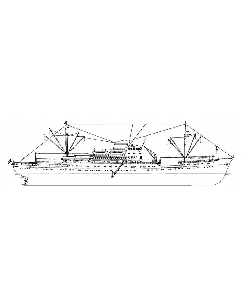 NVM 10.10.011/A pass.schip ms "Oranje Nassau", "Prins der Nederlanden" (1957) KNSM