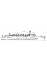 MBT Ferry ms "Koningin Wilhelmina" (1960) - Mij. Zeeland - Construction Drawing Scale 1 : 500 (10.10.015)