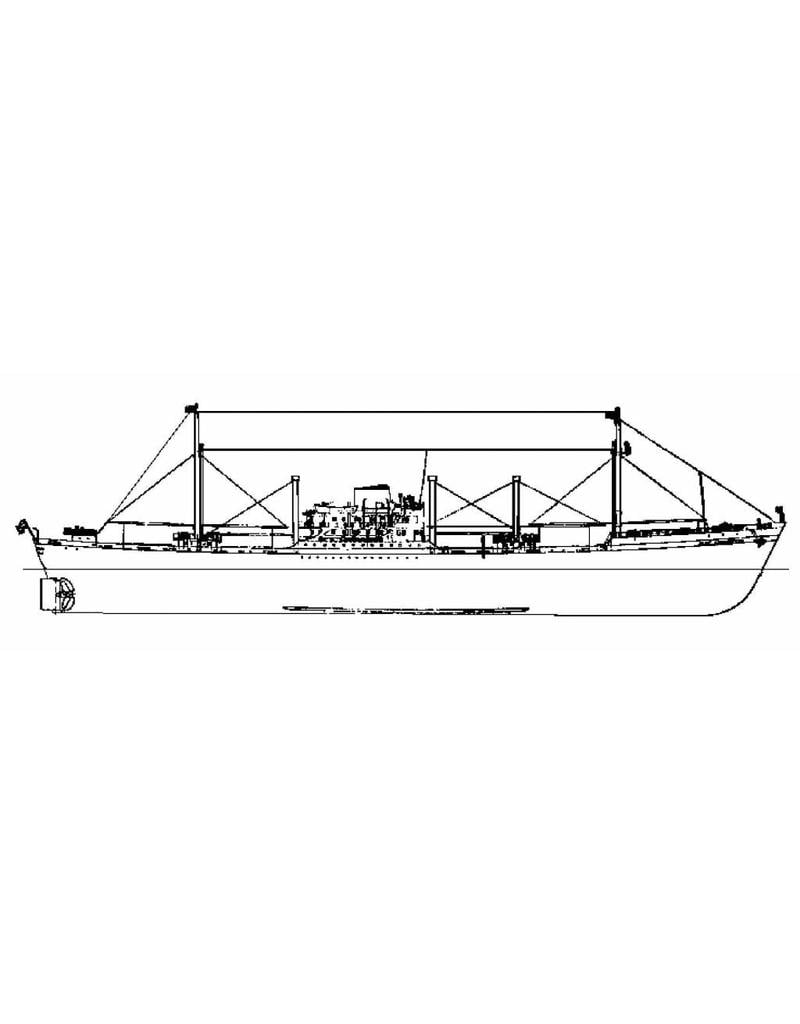 MBT Cargo ship ms "Slot Loevestein" - Construction Drawing Scale 1 : 200 (10.10.021)