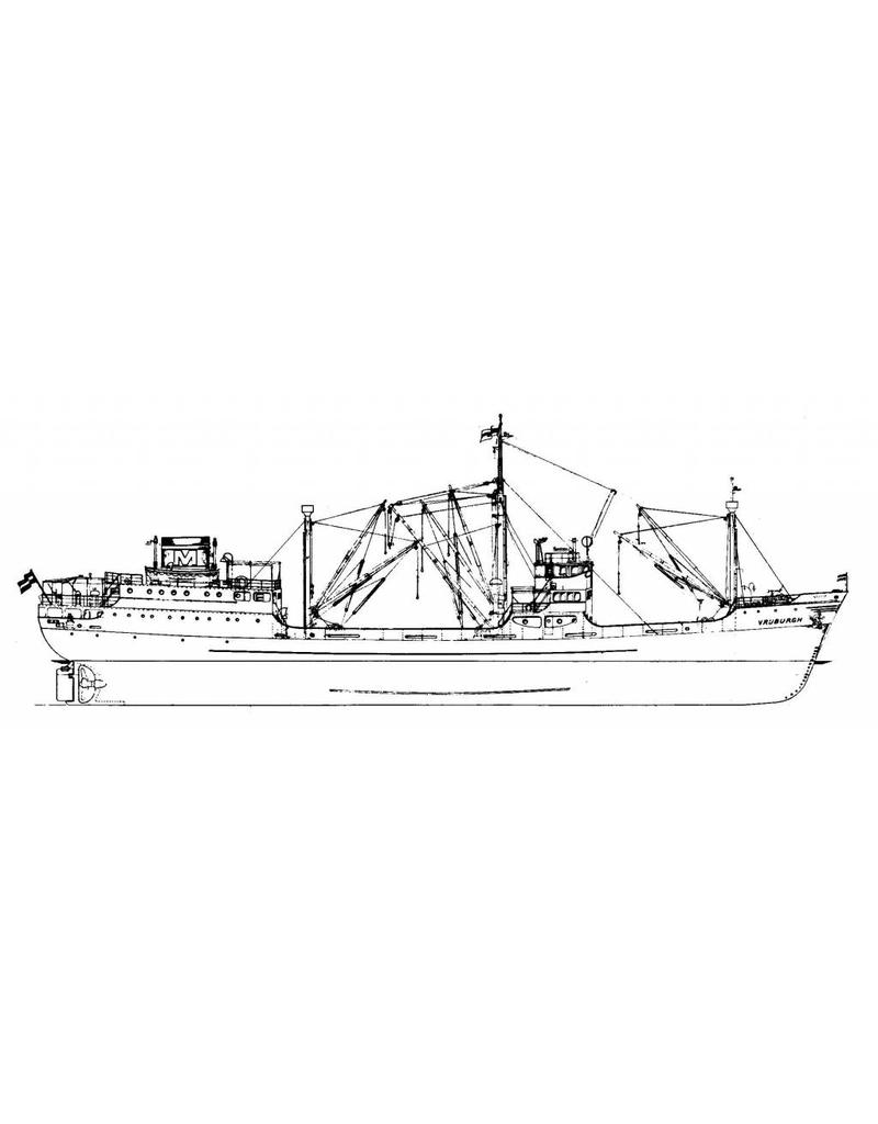 MBT 10.10.032 vrachtschip ms "Vrijburgh" (1935) - Wm.H. Müller