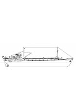 MBT Gastanker ms "Marian P. Billups" (1956) - Tropical Gas Co. - Construction Drawing Scale 1 : 200 (10.10.039)