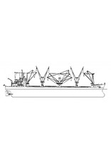 MBT Cargo ship MS "NedLloyd Bahrain" (1977) - Nedlloyd; "N. Baltimore", "N. Bangkok" - Construction plan Scale 1 : 200 (10.10.061)