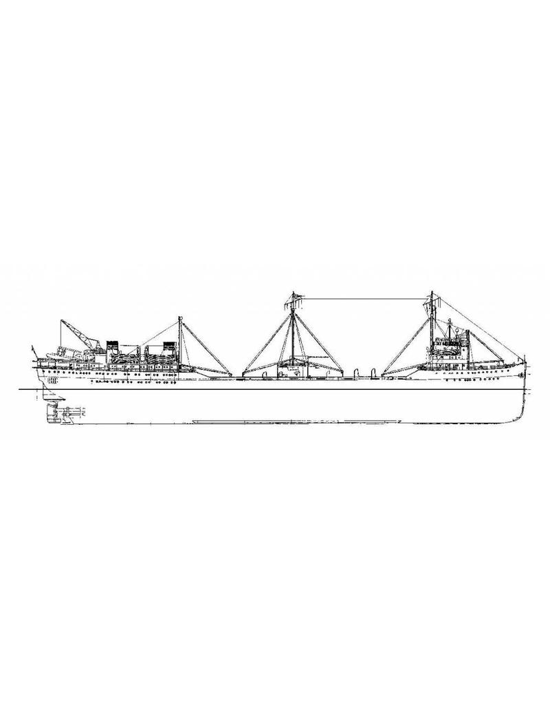 MBT 10.10.068 Walfangschiff „Willem Barendsz I“ (1954) mit Fangboot – Mij. v.d. Walvisvaart