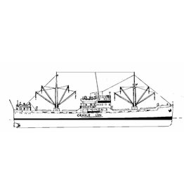 NVM 10.10.084 vrachtschip ms "Prins Casimir" (1955) - Oranjelijn; voor verlenging