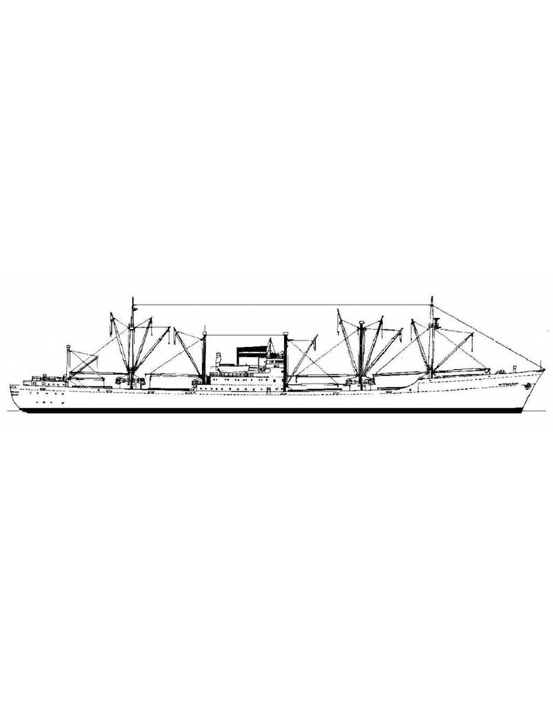 MBT 10.10.098 Frachtschiff MS „Witmarsum“ – (1955) – Mij. Oostzee; „Woltersum“