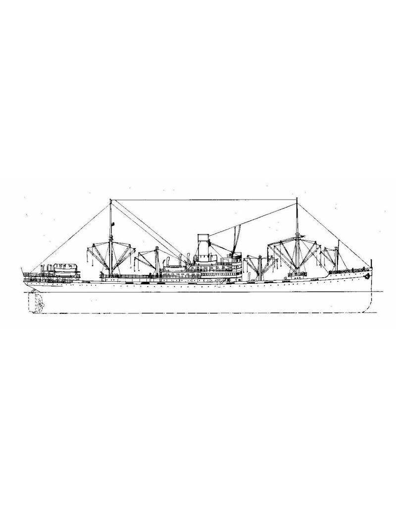 MBT Cargo Pass. SS "Tjibadak" (1929) - KJCPL - Construction Drawing Scale 1:500 (10.10.107)
