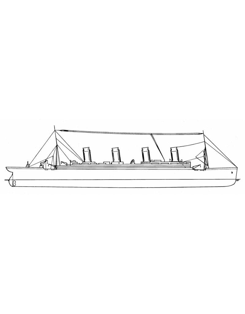 MBT Passenger Ship RMS ss "Titanic" (1909) - White Star Line - Construction Drawing Scale 1 : 150 (10.10.121)