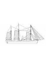 MBT ss. "Rembrandt" - 1856 (KNSM) - construction aids - Construction Drawing Scale 1 : 40 (10.10.122/A)