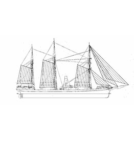 MBT ss. "Rembrandt" - 1856 (KNSM) - construction aids - Construction Drawing Scale 1 : 40 (10.10.122/A)