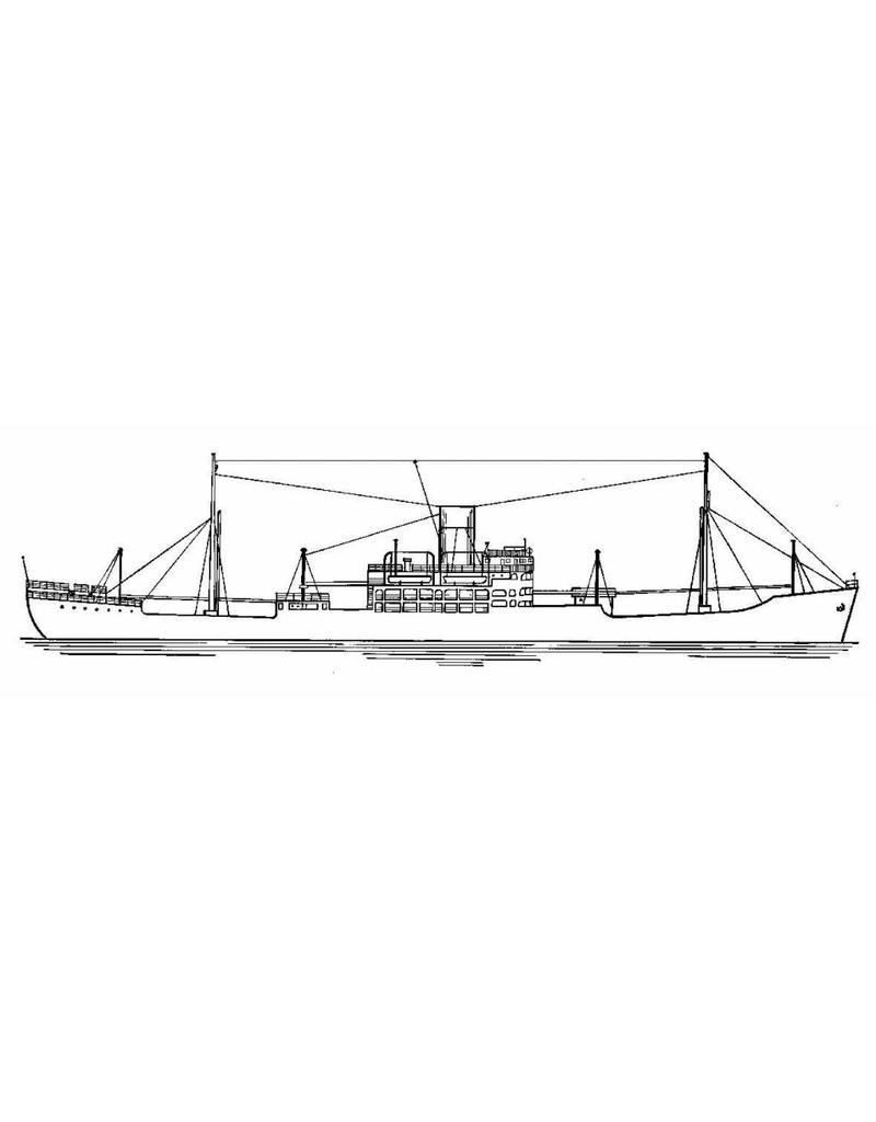 NVM 10.10.126 Frachter MV "Polydorus" (1952) - Ned. Ozean Steamship Me