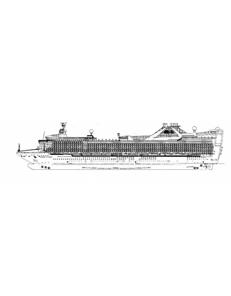 MBT Cruise ship MS Grand Princess (1998) – Carnival plc; Princess Cruises – Construction plan, scale 1:100 (10.10.156)