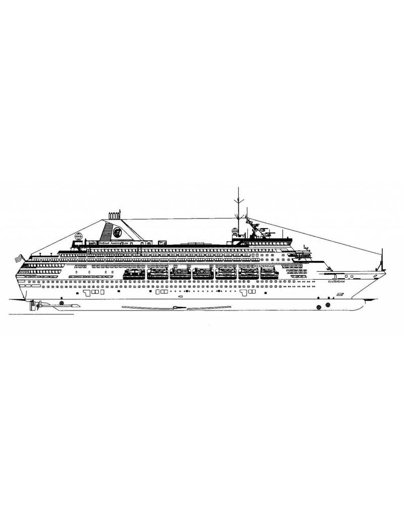 MBT Cruise ship MS Statendam (1993) - HAL Cruises - Construction plan, scale 1:100 (10.10.157)