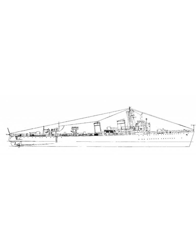 MBT Schwedischer U-Boot-Jäger "Stockholm" J 06 (1937) nach Umbau (1951) - Bauzeichnung Maßstab 1 : 100 (10.11.011)