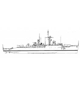 NVM 10.11.012 Flak-Fregatte HMS "Puma" F34 (1957) - Type 41 'Leopard' class