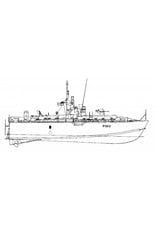 MBT 10.11.014 Britisches Motortorpedoboot HMS "Dark Aggressor" P1102 (1954) - "Dark"-Klasse P1101-1120