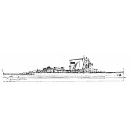 MBT HrMs cruiser "De Ruyter" (1936) – Construction drawing, scale 1:100 (10.11.019)