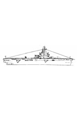 MBT HrMs aircraft carrier "Karel Doorman" (1948) – ex HMS "Venerable" (1942); ref. (55/58) – Construction drawing Scale 1 : 200 (10.11.021)