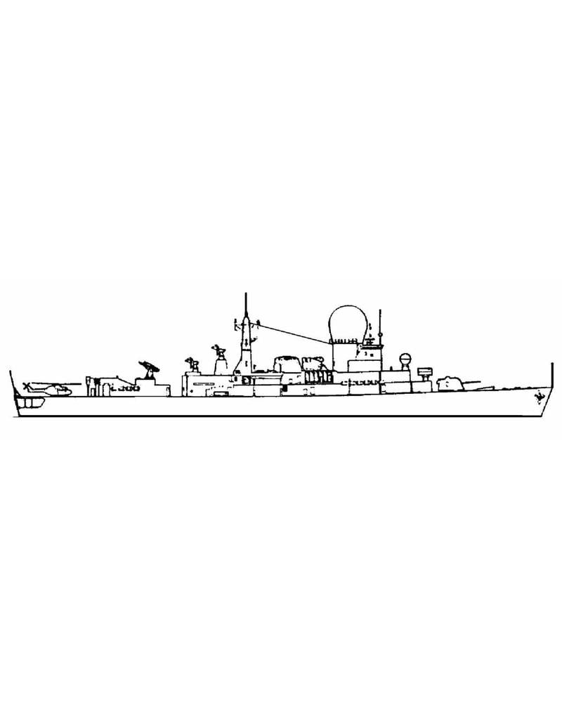 MBT HrMs guided-missile frigates "De Ruyter" F806 (1976), "Tromp" F801 (1975) - Construction plan Scale 1 : 100 (10.11.022)