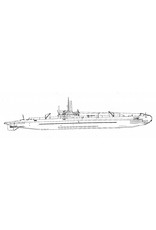 MBT HrMs onderzeeboot "0 24" (1940) ex "K XXIV" - Bouwtekening Schaal 1 : 50 (10.11.039)