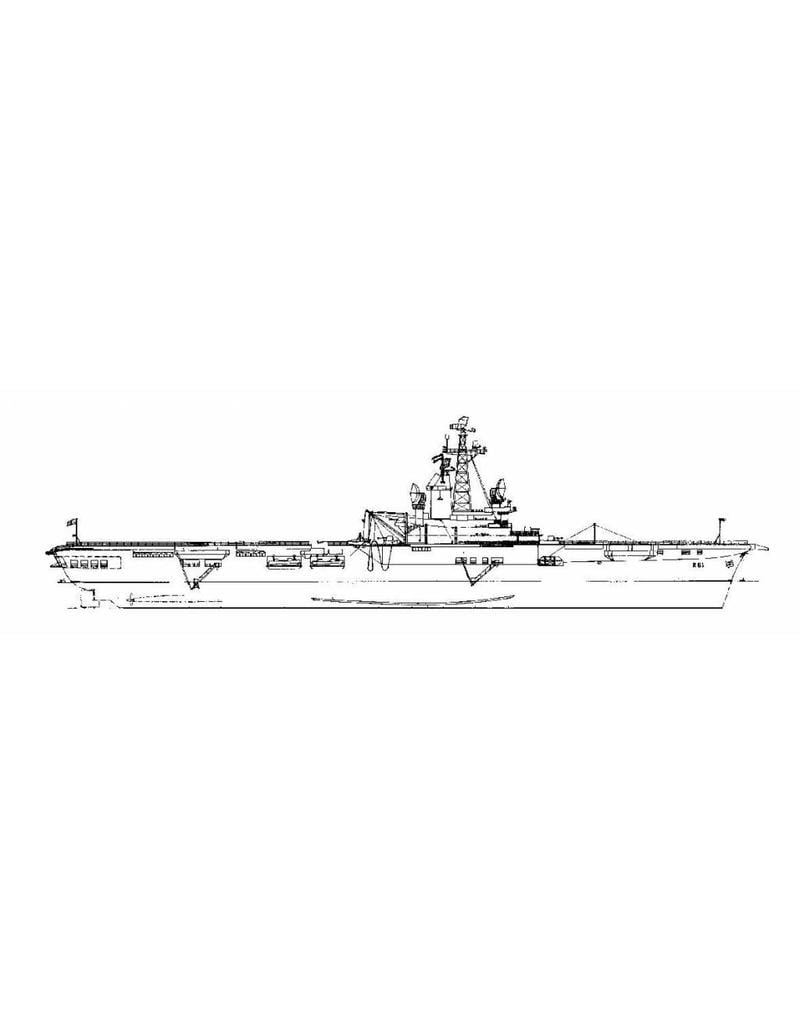 MBT HrMs aircraft carrier "Karel Doorman" (1948) ex "HMS Venerable" (1942); after conversion (55/58) - Construction drawing Scale 1 : 500 (10.11.048)