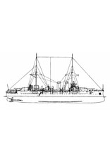 MBT HrMs Armoured Ship "De Zeven Provincien" (1910) - Construction Drawing Scale 1:200 (10.11.061)