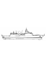 MBT HrMs Commando Frigate (LCF) "De Zeven Provincien" F802 (2002) - Construction drawing Scale 1:150 (10.11.062)