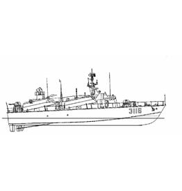 MBT Fast missile attack boat "3116" - Construction drawing Scale 1 : 60 (10.11.069)