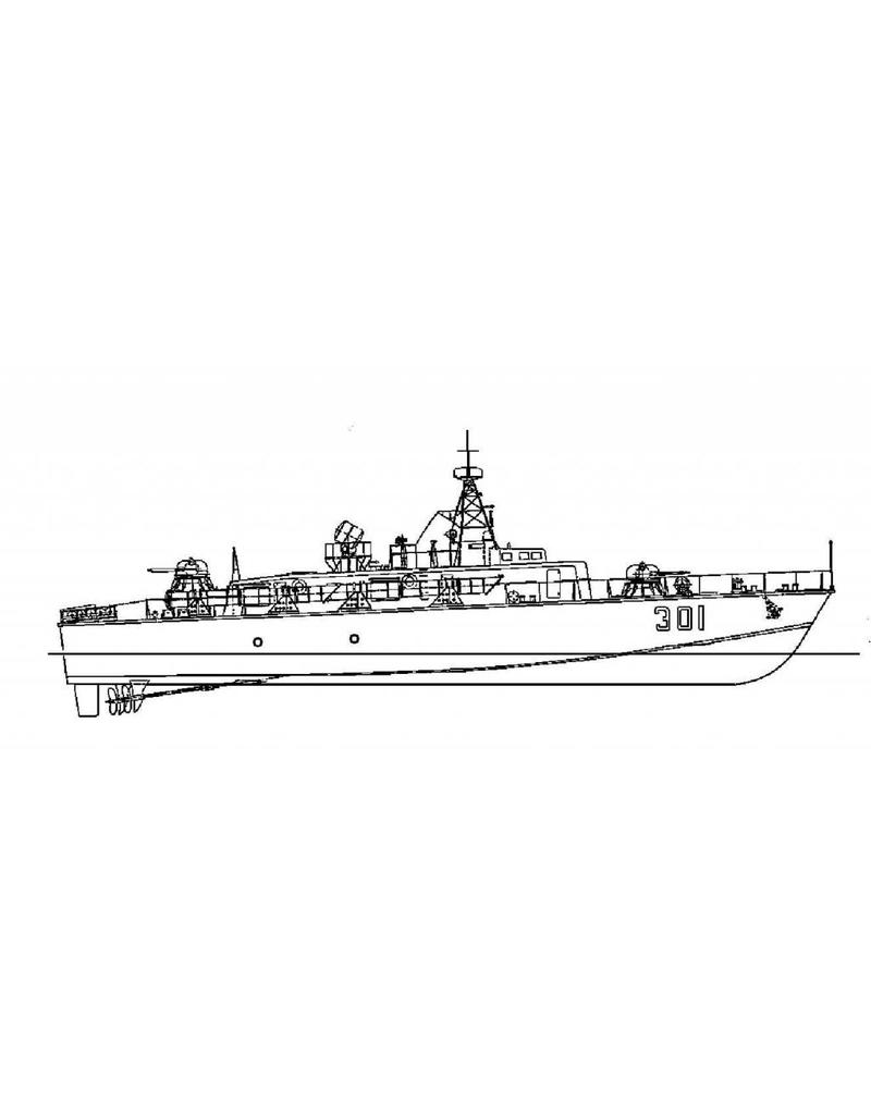 MBT Torpedoboot "301" - Bouwtekening Schaal 1 : 60 (10.11.070)