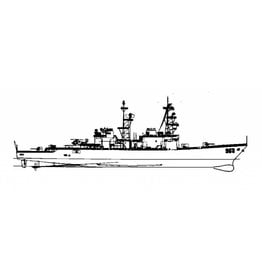 MBT Destroyer USS "Spruance" DD963 - Construction plan Scale 1 : 250 (10.11.075)