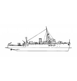 MBT 10.11.092 Mijnenveger HMS "Marvel" M443 (1942/45); "Algerine"-class mijnenvegers