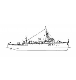 NVM 10.11.092 minesweeper HMS "Marvel" M443 (1942/45); "Algerine" -class minesweepers