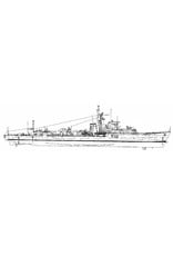 MBT Fast A/S frigate type 16 HMS "Terpsichore" (1952) - Construction plan Scale 1 : 192 (10.11.099)