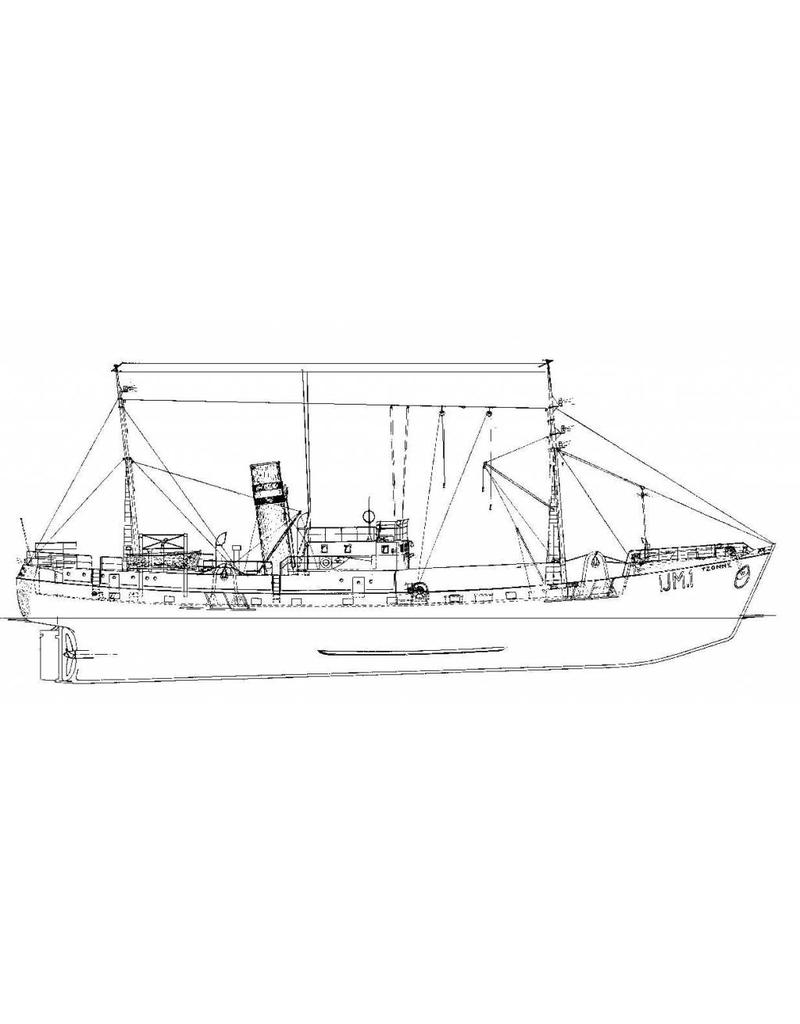 MBT 10.13.001 stoomtrawler IJM.1"' Tzonne" (1949) - Visserij Mij Petten II (1951); ex SCH 93