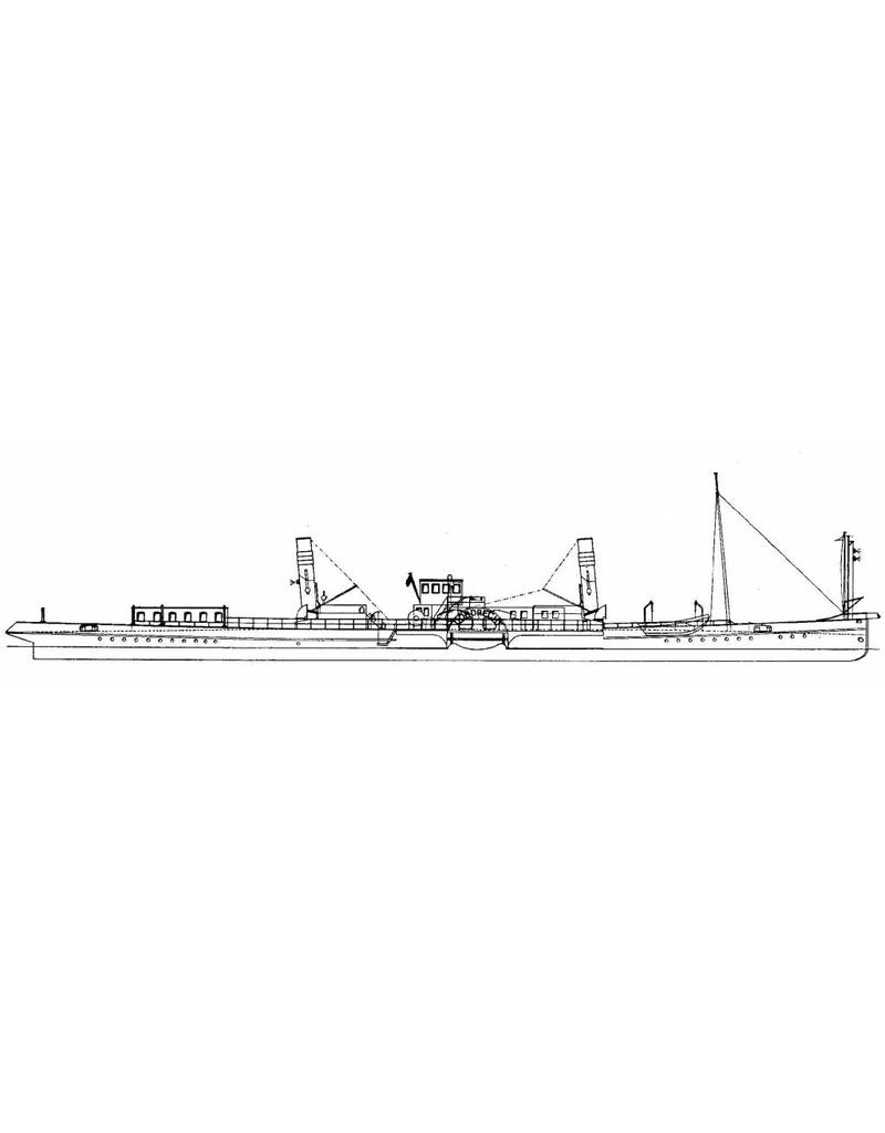 MBT 10.14.011 Rijn-radersleepboot ss "Dordrecht" (1922) - Standaard Transp. Mij, Rotterdam
