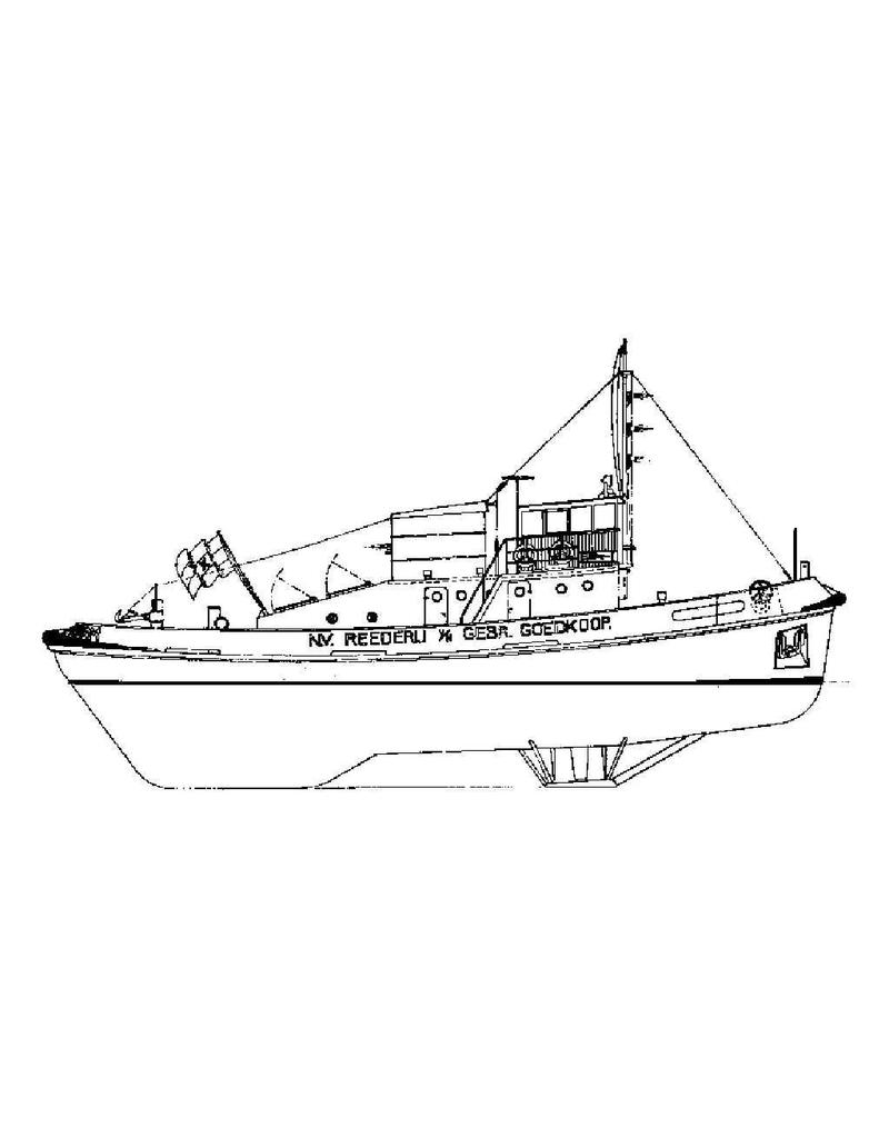 NVM 10.14.014 Hafenschlepper ms "John Jr. Günstige" - No. 22 (1958) -. Reederij v / h Gebr.Goedkoop