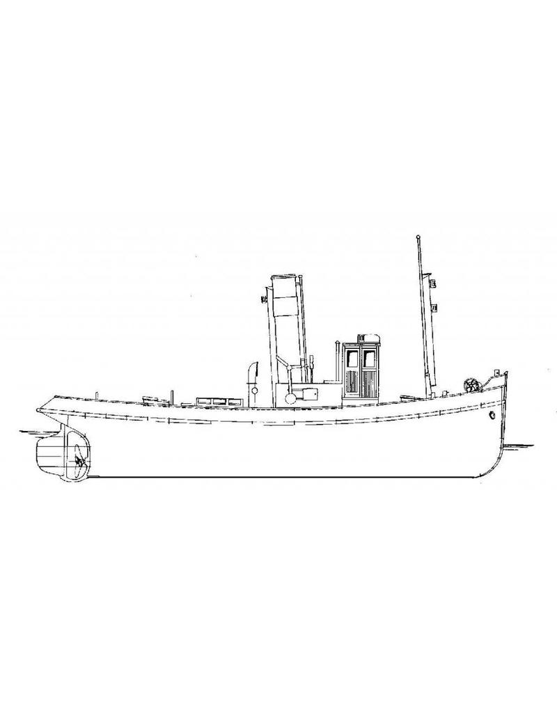 MBT 10.14.019 stoomsleepboot voor de binnenvaart (ca. 1920)