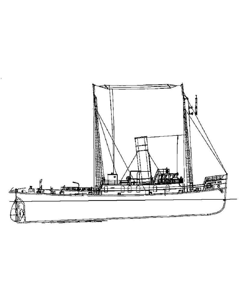 MBT 10.14.023 Hochseeschlepper ss " Witte Zee" (1914) - L. Smit & Co